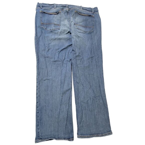 Foundry Athletic Fit Jeans Mens Size 46 X 30 Straight Leg Light Wash Denim Pants - Picture 2 of 4